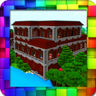 Redstone Woodland Mansion MCPE House Map-icoon