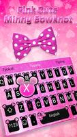 Minnie Bow Theme&Emoji Keyboard الملصق