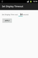 Set Android  Display Timeout Plakat