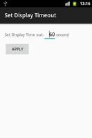 Set Android  Display Timeout الملصق