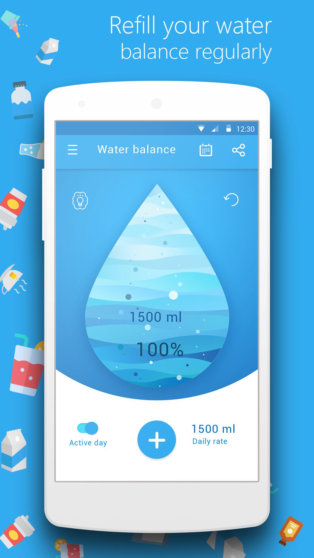 Вода приложение очищает. Баланс Water. Ватер баланс приложение. Приложение Водный баланс. Программа воткр баланс.