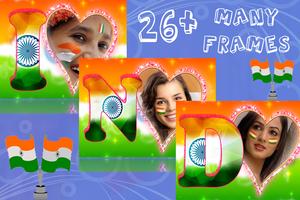 Hindustan Flag Text Photo Frame screenshot 2