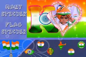 Hindustan Flag Text Photo Frame screenshot 3