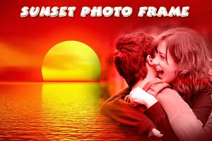 Sunset Photo Frame Affiche