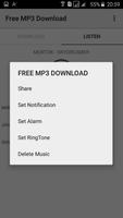 برنامه‌نما Free MP3 Download عکس از صفحه