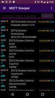 MQTT Snooper capture d'écran 1