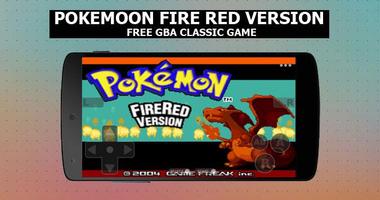 Pokemoon fire red version - new  GBA Classic Game Plakat