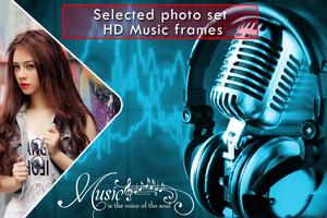 Music Photo Frame Affiche