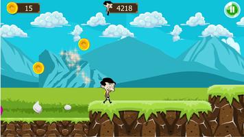 Mr Pean World Adventure Run captura de pantalla 1