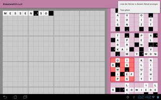 Kreuzworträtsel als KreuzwortMosaik screenshot 2