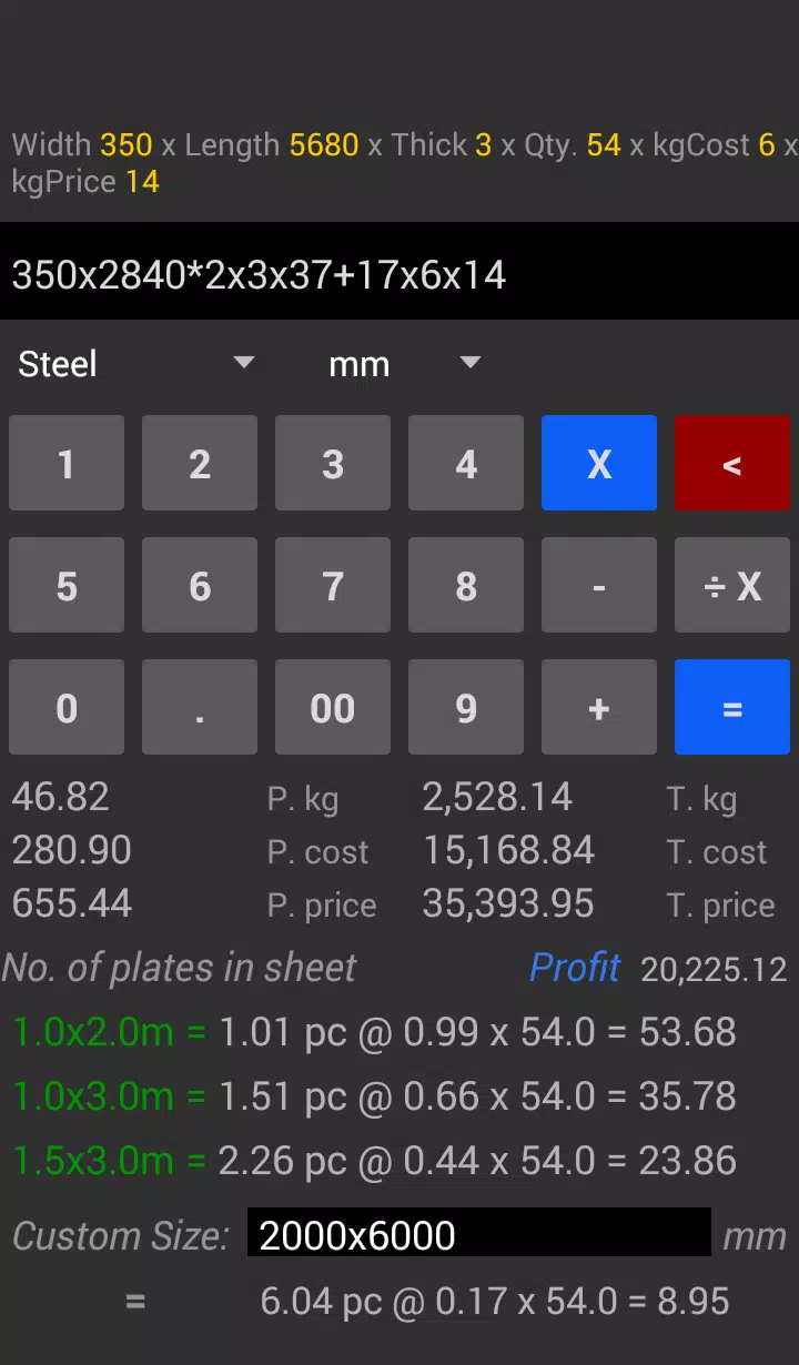 Steel Plate Calculator APK for Android Download