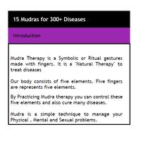 15 Mudras for 300+ Diseases poster