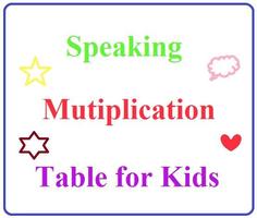 Multiplication Table sound plakat