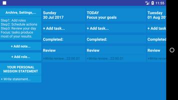 miGoals: focus results (Dream chaser Action taker) screenshot 1