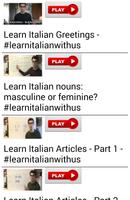 2 Schermata Learn Italian by Videos