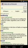 ENGLISH - AFRIKAANS DICTIONARY ภาพหน้าจอ 2