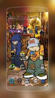 HipHop Boy Graffiti Affiche