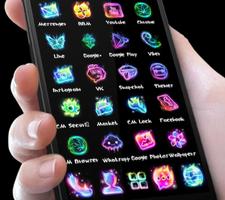 Neon Music Fire Theme syot layar 1