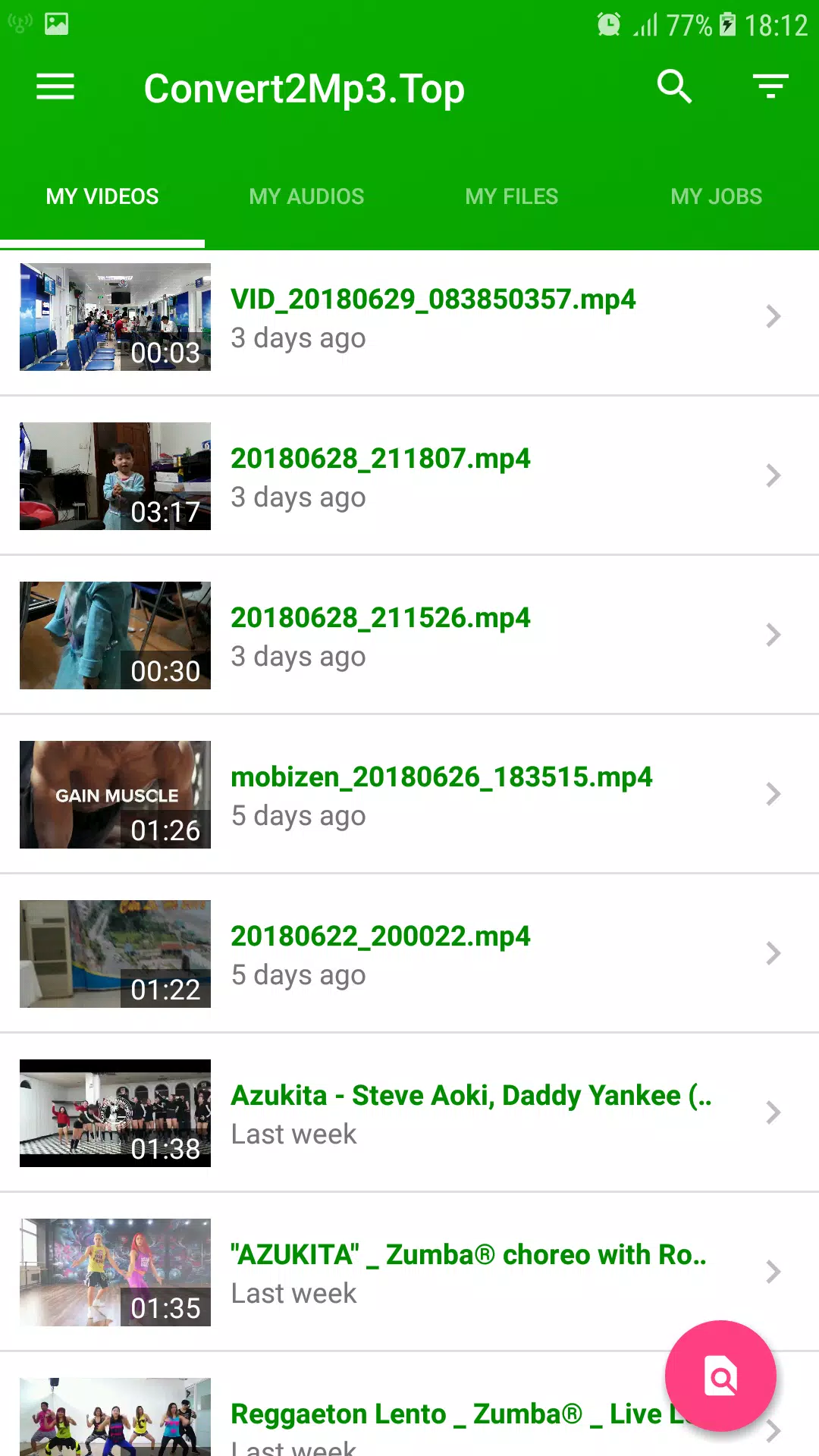Descarga de APK de Convert2mp3 - Convertidor de Video a Mp3 para Android