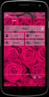 MP3 player with Flowers Photos Affiche