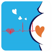 Baby Heartbeat Monitor : simulated icon