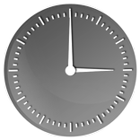 Elegant Gloss Clock Widget