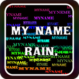 My Name Rain Live WallPaper