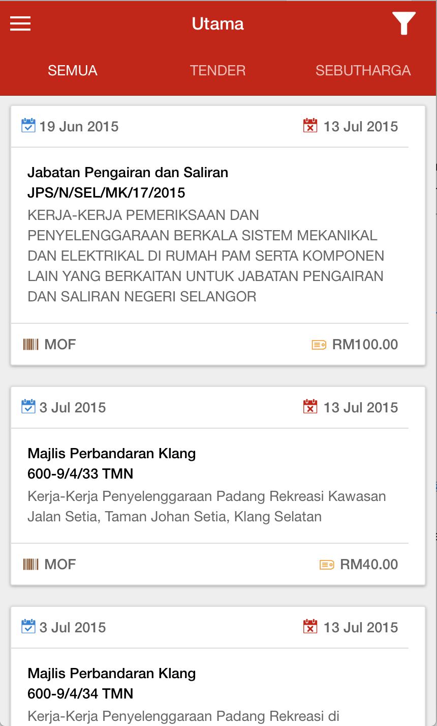 Tender Online Selangor 2 0 For Android Apk Download