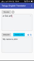 2 Schermata Telugu English Translator