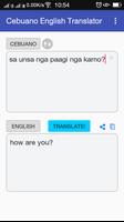 1 Schermata Cebuano English Translator