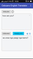 Cebuano English Translator syot layar 2
