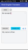 Hindi English Translator captura de pantalla 2