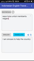 1 Schermata Indonesian English Translator