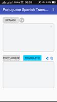 Portuguese Spanish Translator Affiche