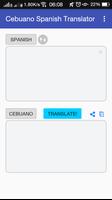 Cebuano Spanish Translator স্ক্রিনশট 1