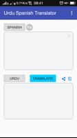 Urdu Spanish Translator পোস্টার