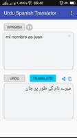 Urdu Spanish Translator স্ক্রিনশট 2