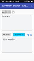 Sundanese English Translator capture d'écran 1