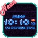 Digital Neon Clock icon