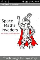 Space Maths Invaders Affiche