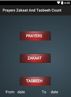 Prayer Zakat and Tasbeeh count poster