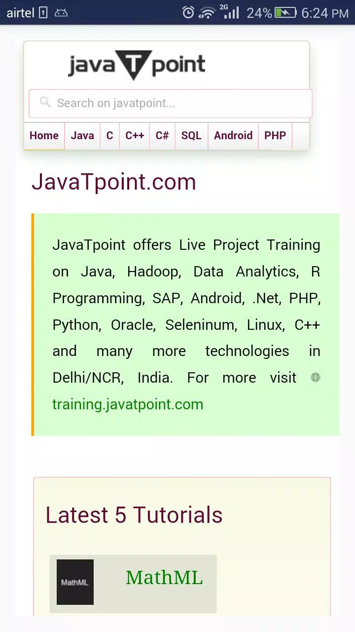 Javatpoint (official) apk for android download