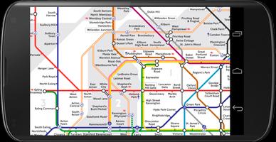 London tube map Affiche