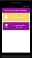 Voice to Text Speech - For whats app facebook chat capture d'écran 1