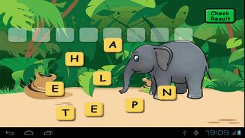 Animal Scrabble اسکرین شاٹ 1