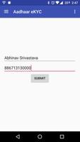 Aadhaar eKYC Verification captura de pantalla 1