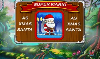 Poster Classic Mario-Xmas Santa Jump