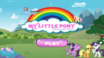 My Little Pony Piano and Drum Affiche