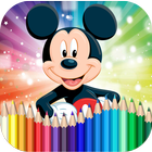 آیکون‌ How to Color Mickey Mouse - Coloring Book
