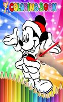 How to Color Mickey Mouse - Coloring Book Affiche